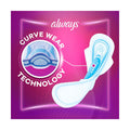 Always Ultra Slim All In One Curvewear Normal Pads With Wings, 20 Count