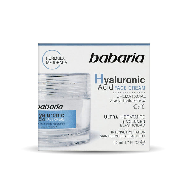 Babaria Hyaluronic Acid Face Cream Lightweight Hydrating Moisturizer 50 ml