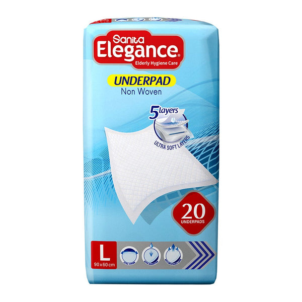 Sanita Elegance Medical Underpads 90 x 60 cm, Pack of 20
