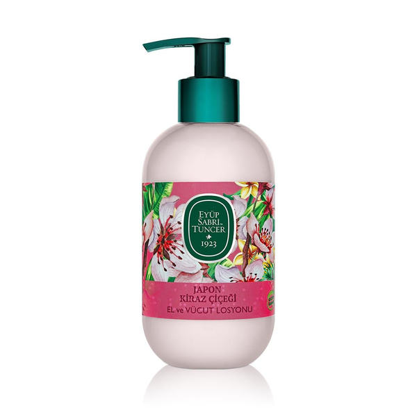 Eyup Sabri Tuncer Japanese Cherry Blossom Hand and Body Lotion Lightweight Moisturizer 280 ml