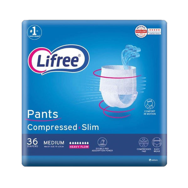 Lifree Adult Culotte Super Absorbent Medium, 36 Pieces