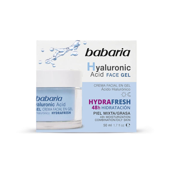 Babaria Hyaluronic Acid Face Gel Lightweight Moisturizer 50 ml