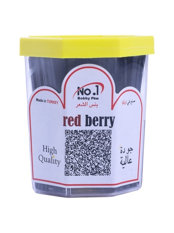 Red Berry Professional Jumbo Hair Pins Strong Hold Black, 100 Pieces