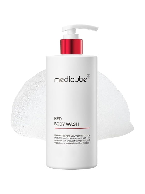 Medicube Red Body Wash Blemish-Clearing Cleanser with Centella Asiatica, 400 g