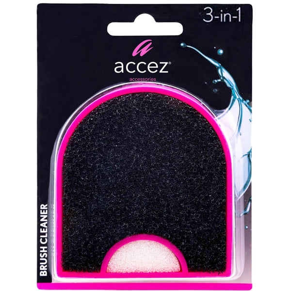 Accez Brush Cleaner 3-in-1 Makeup Brush Cleaning Sponge