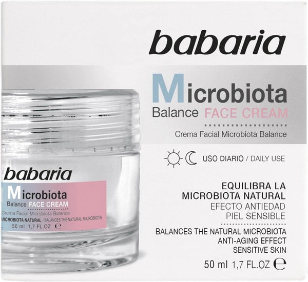 Babaria Microbiota Balance Face Cream Hydrating Lightweight Formula Sensitive Skin 50 ml