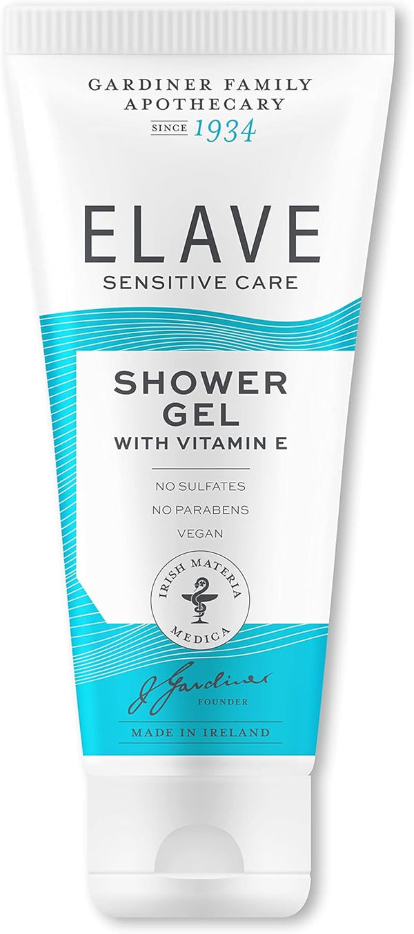Elave Dermatological Sensitive Shower Gel Sulfate-Free Camomile Extract Vitamin E 250 mL