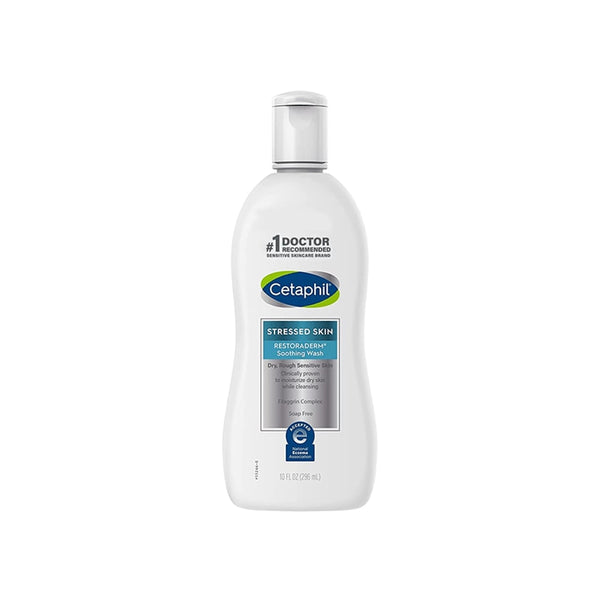 Cetaphil Restoraderm Soothing Cleanser Soap-Free Wash for Sensitive Skin 296 ml