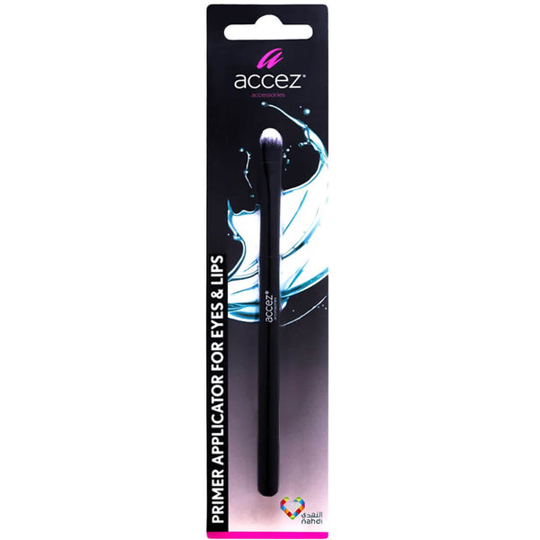 Accez Primer Applicator Makeup Brush, Dense Flat Synthetic Bristles for Eye and Lip Products