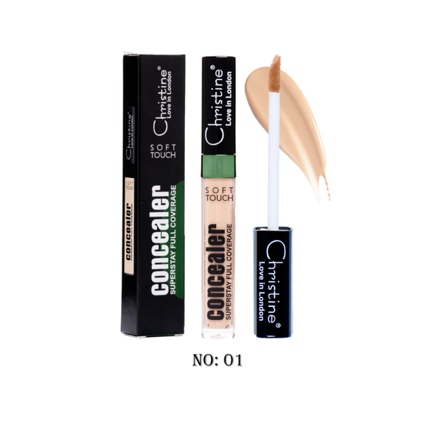 Christine Super Stay Concealer Full Coverage Lightweight Formula Shade 01