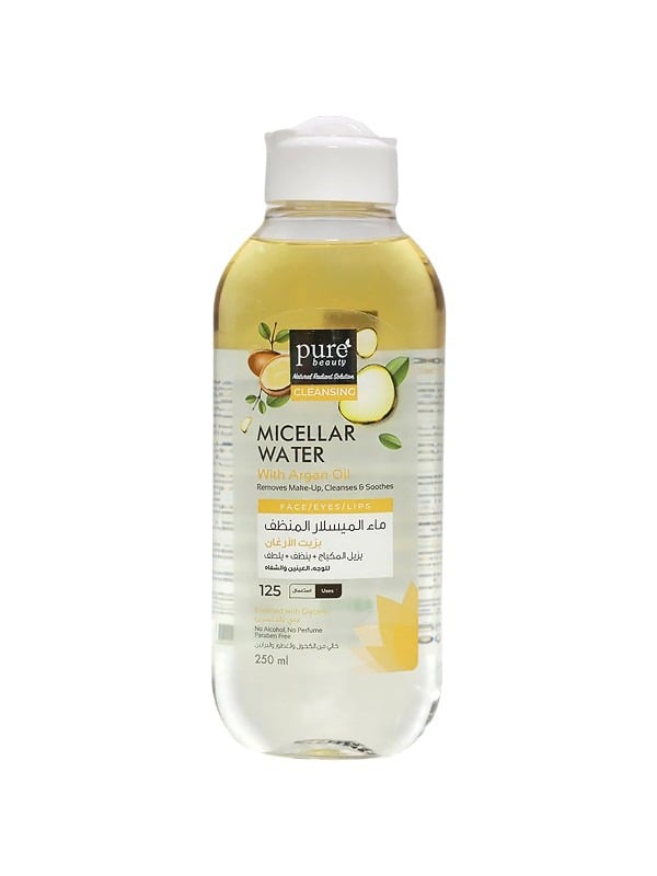 Pure Beauty Argan Oil Micellar Cleansing Water Hydrating Facial Cleanser 250 ml