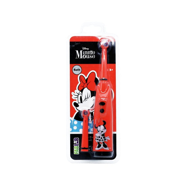 Fab Lab Kids Electric Toothbrush Minnie Mouse Vibrating Soft Bristles Extra Brush