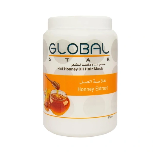 Global Star Hot Oil Hair Mask Honey Extract Moisturizing Treatment 1500 ml