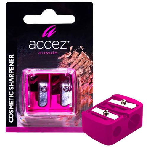 Accez Cosmetic Sharpener Dual-Size Stainless Steel Makeup Pencil Sharpener