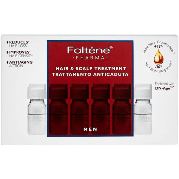 Foltene Hair Density Scalp Ampoules for Men, Collagen and Protein Formula