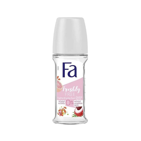Fa Freshly Free Deodorant Roll-On Magnesium Complex Grapefruit & Lychee 50 ml
