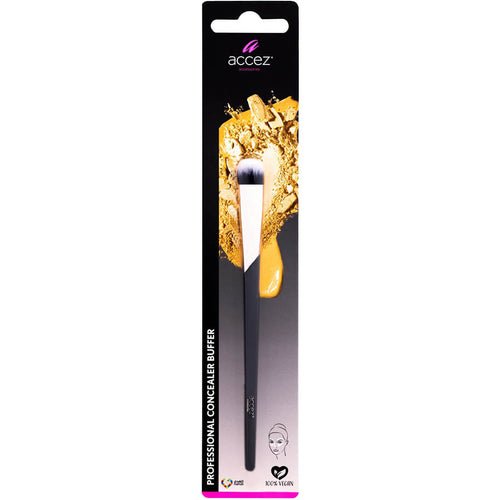 Accez Professional Concealer Brush Dense Round Synthetic Hair, 1 Piece
