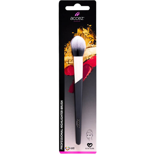 Accez Professional Highlighter Brush Flame-Shaped Synthetic Hair