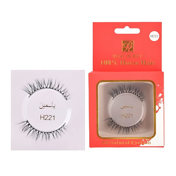 Rose Berry Jasmine H221 Horsehair Eyelashes Reusable Natural Hair