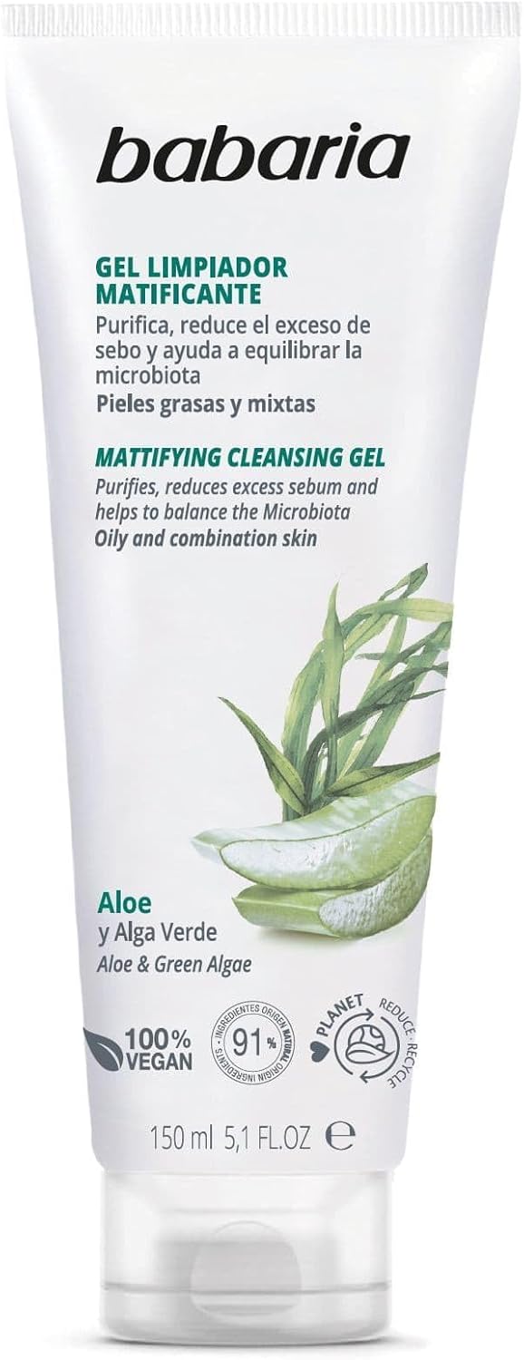 Babaria Mattifying Cleansing Gel Oil-Control Facial Cleanser Salicylic Acid 150 ml