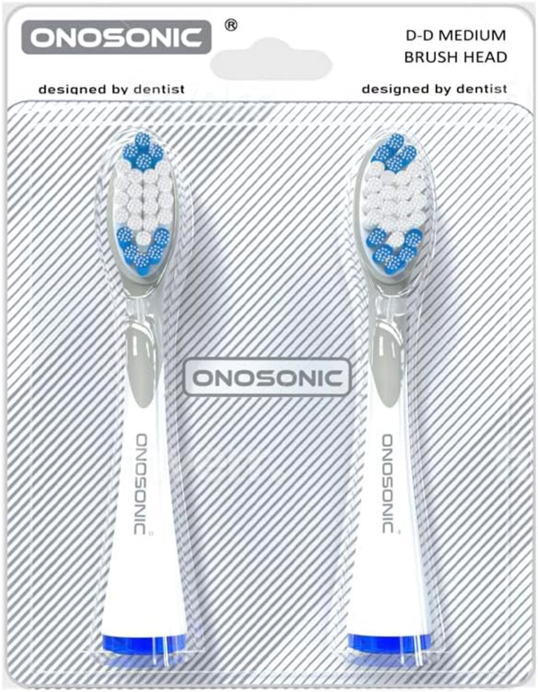 Onosonic D-D Junior Electric Toothbrush Replacement Brush Heads Extra-Soft Bristles