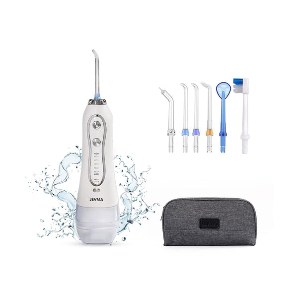 Jevma Water Flosser with Water Jet Technology, 6 Replacement Heads and USB Charging Cord
