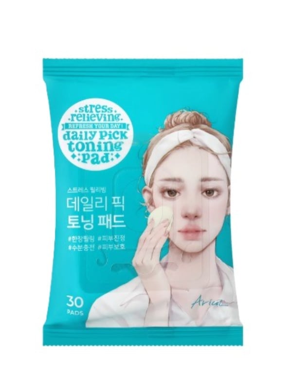 Ariul Daily Toner Pillow Facial Toner Pads Soothing Hydration 30 Pads