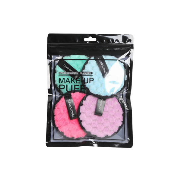 Cosmetic Makeup Sponges, Soft Reusable Blending Applicators, 4 Pieces