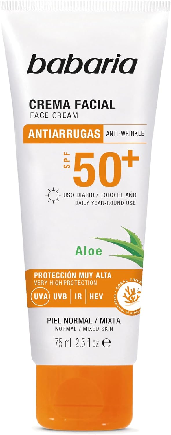 Babaria Aloe Face Cream SPF 50+ Retinol Firming Care 75 ml