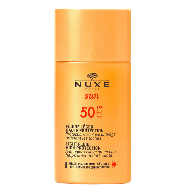 Nuxe Sun Light Fluid SPF 50 High Protection Face Sunscreen Water-Resistant 50 ml