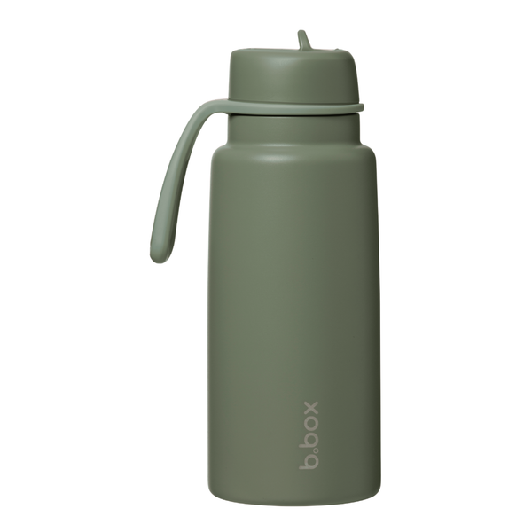 B Box Insulated Flip Top Bottle Olive 1L