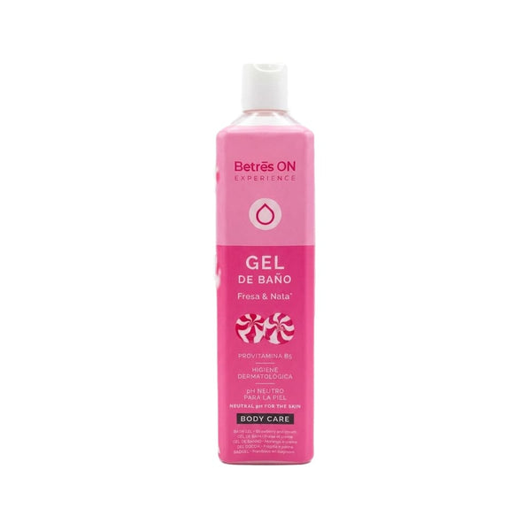 Betres On Strawberry & Cream Shower Gel Glycerin Provitamin B5 Fruity Creamy Fragrance
