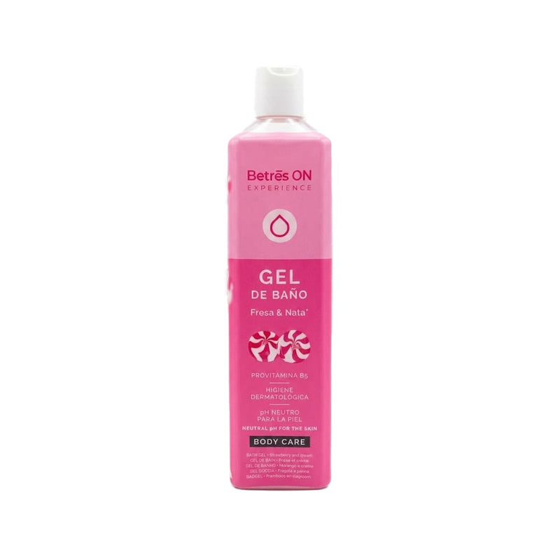 Betres On Strawberry & Cream Shower Gel Glycerin Provitamin B5 Fruity Creamy Fragrance
