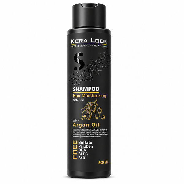 Kera Look Hair Moisturizing Shampoo Argan Oil Sulfate-Free Formula 500 ml