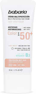 Babaria Multi Protect Face Cream 360 Photoage Tinted SPF 50+ Antioxidant 50ml