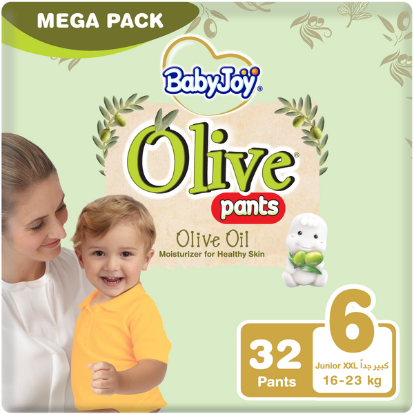 BabyJoy Olive Pants Diapers Olive Oil Size 6 16-23 kg 32 Pants