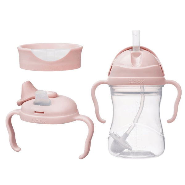 B box 3-in-1 Transition Cup Set, BPA-Free, Weighted Straw, 240 ml