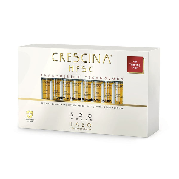 Crescina HFSC 500 Women Scalp Revitalizing Treatment Vials, 20-Piece Set