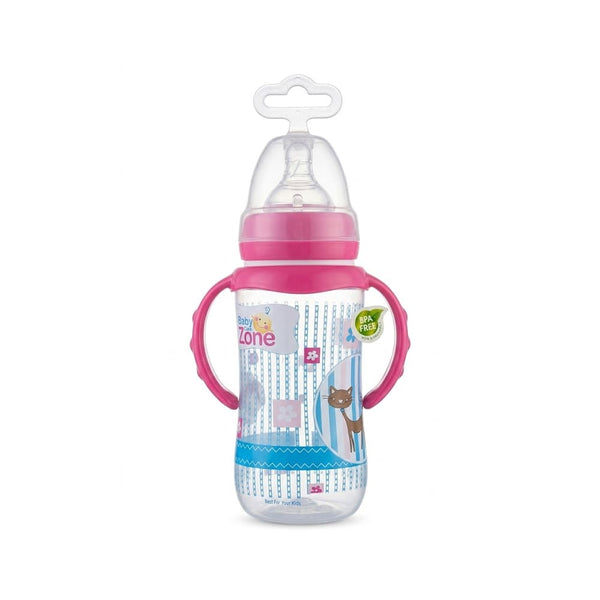 Baby Zone Bottle with Handle, Ergonomic Baby Feeding Bottle, 330ml