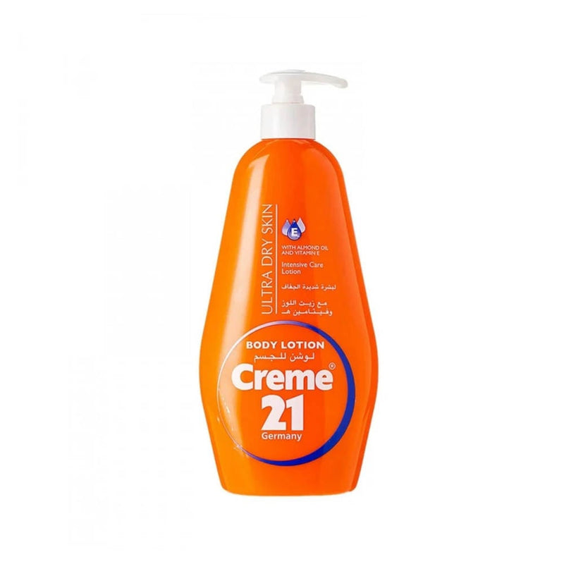 Cream 21 Body Lotion for Very Dry Skin, Almond Oil and Vitamin E, 600 ml