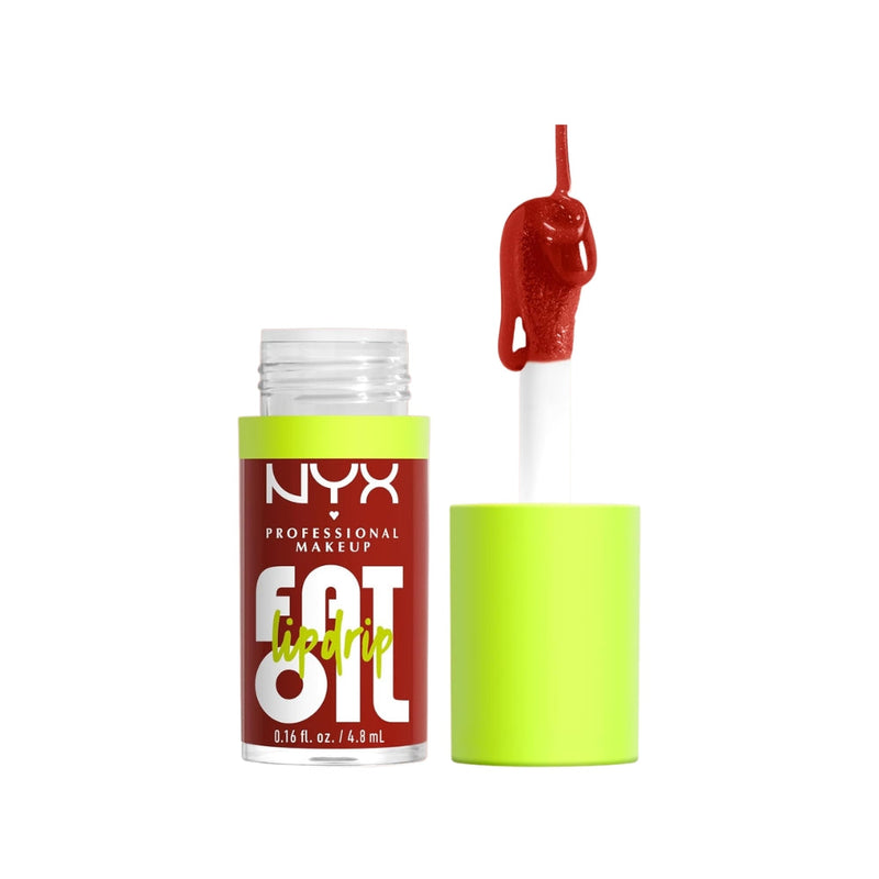 NYX Fat Oil Drip Lip Gloss Lucine Control, Raspberry Oil & Squalane, 13