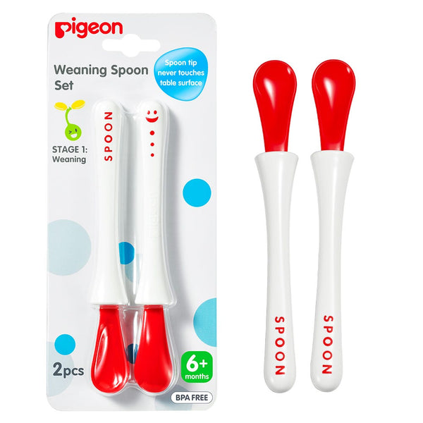 Pigeon Spoon Set Child-Friendly Feeding Spoons BPA-Free Meal Set