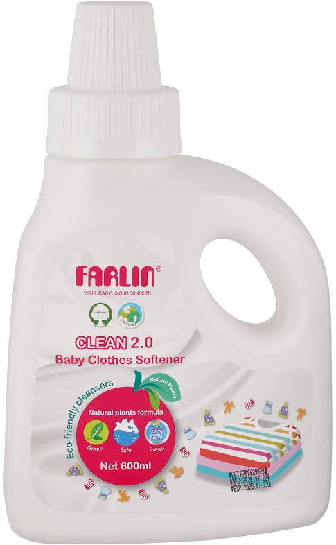 Farlin Clean 2.0 Baby Clothes Softener Liquid Damascus Rose 600 ml