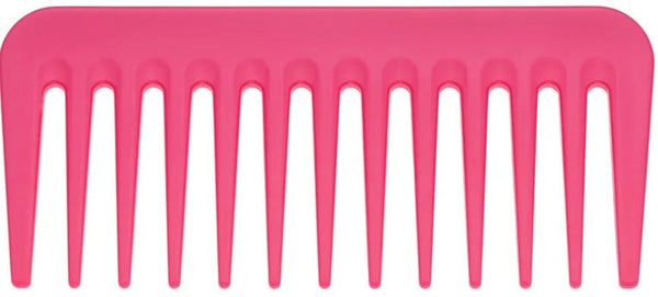 JANEKE Mini Supercomb Fuchsia Fluo Wide-Tooth Hair Comb for Gel Application
