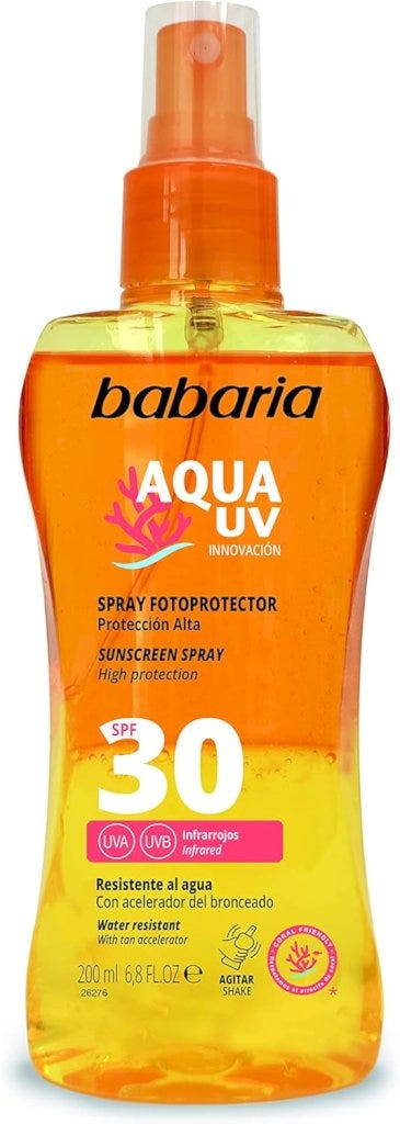 Babaria SPF 30 Sunscreen Spray with UVA and UVB Protection, 200 ml