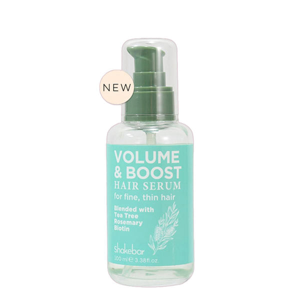 Shakebar Volume & Boost Hair Serum Lightweight Non-Sulfate Tea Tree Rosemary Biotin 100 ml