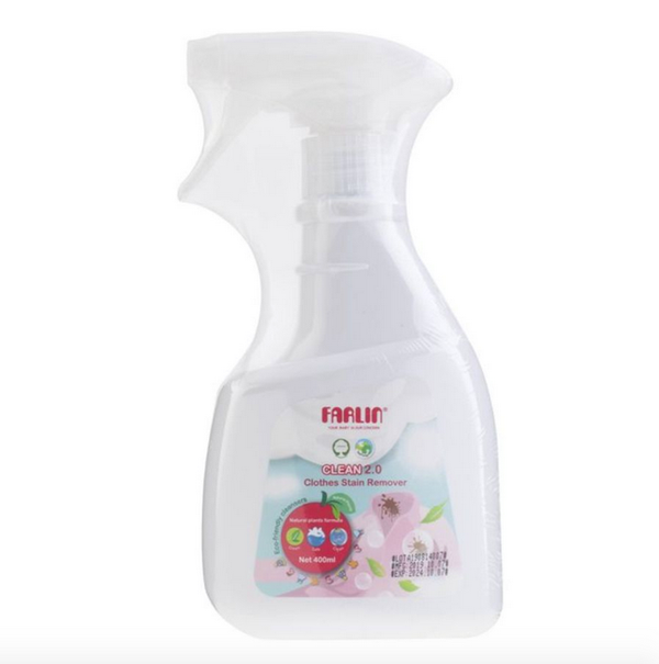 Farlin Clean 2.0 Baby Clothes Stain Remover Liquid Detergent Coconut Oil and Plant Extracts 400 ml