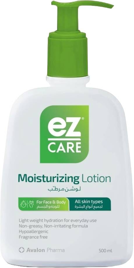 Ez Care Moisturizing Lotion Lightweight Cream with Glycerin and Avocado Oil 500 ml
