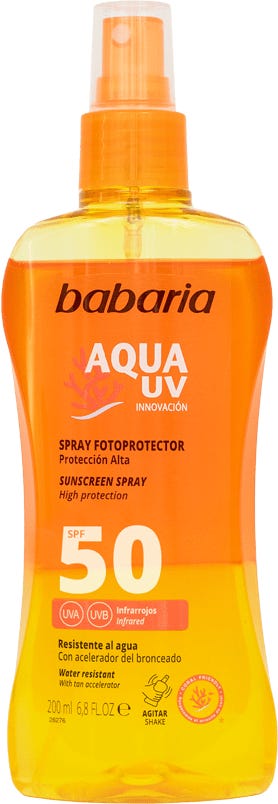 Babaria Sunscreen Spray SPF 50 UVA/UVB Protection 200 ml
