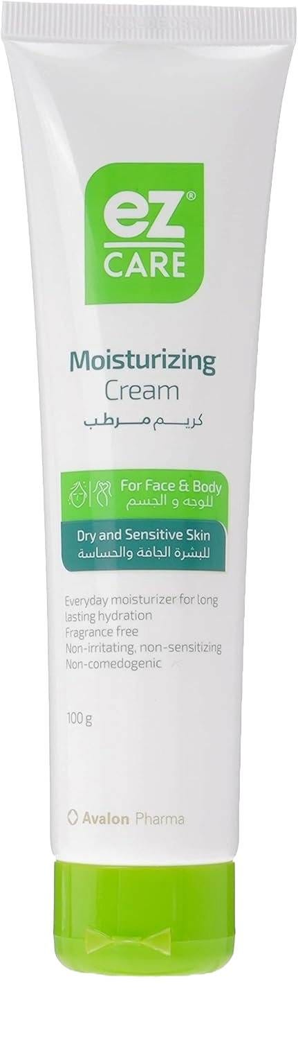 Ez Care Moisturizing Cream, Intensive Hydration for Dry Sensitive Skin, 100 g